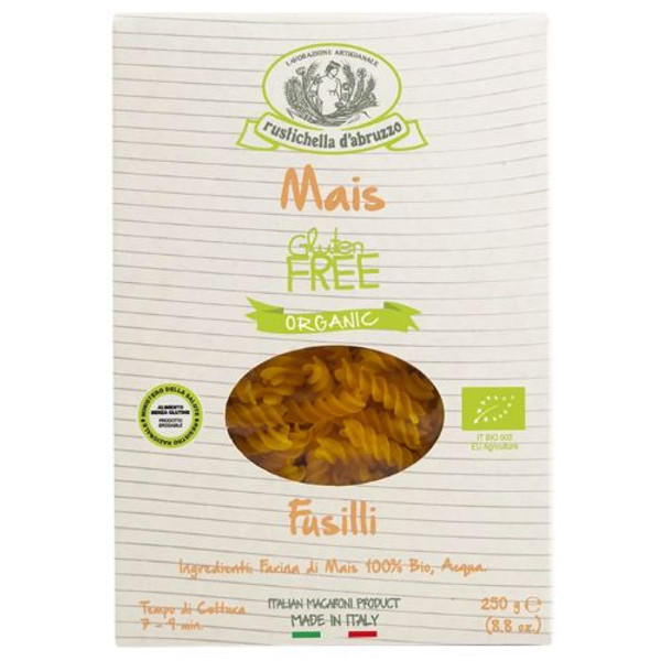 Rustichella Fusilli Mais, Gluten-free Organic Corn Flour Pasta 250g