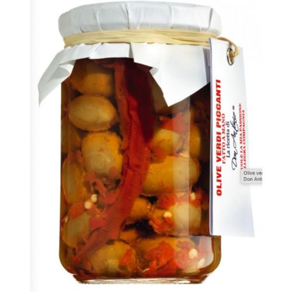 Don Antonio Olive Verdi Piccanti, Pickled Spicy Olives 280g