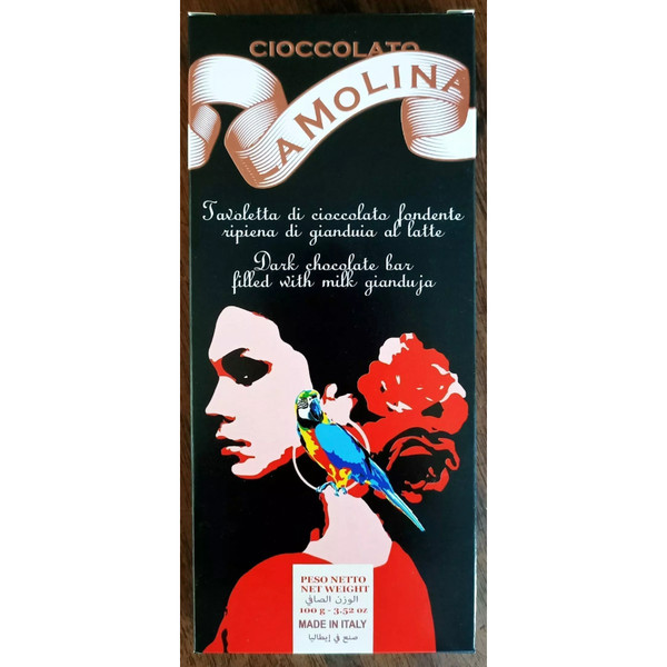 La Molina Dark Chocolate Bar with Gianduja Filling 100g