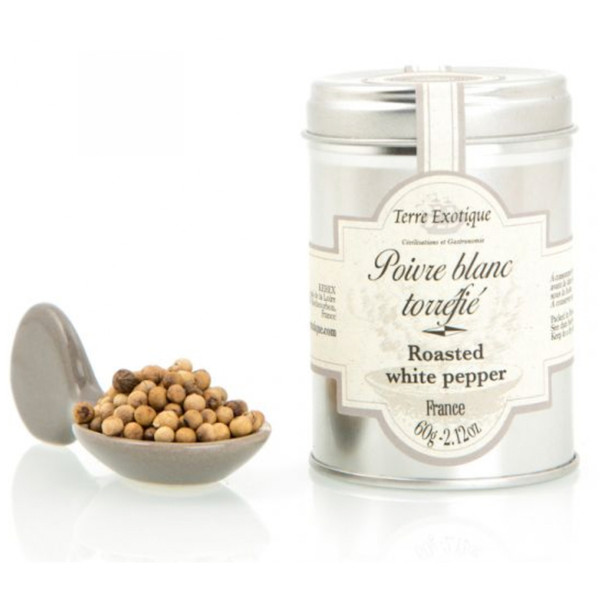Terre Exotique Roasted White Penja Pepper, Whole 60g
