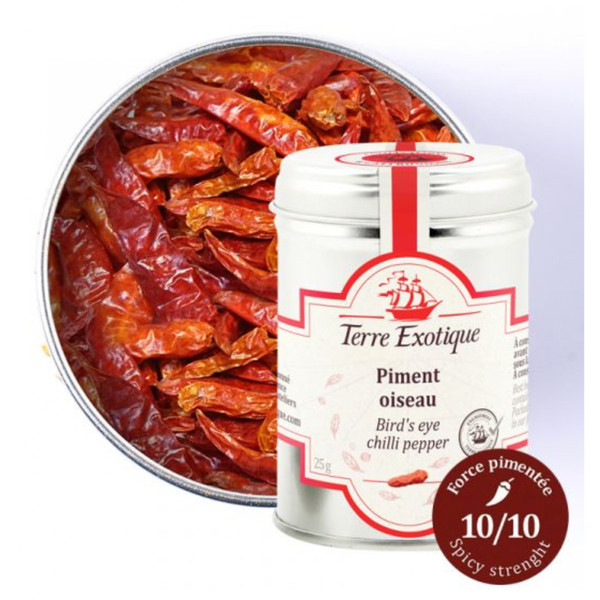 Terre Exotique Bird's Eye Chilli, Whole 25g