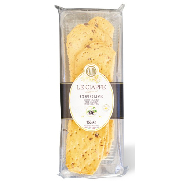 Calvi Le Ciappe Ligurian Flat Bread with Olives 150g