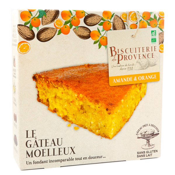 Biscuiterie de Provence Rich Almond Cake Orange Organic 225g