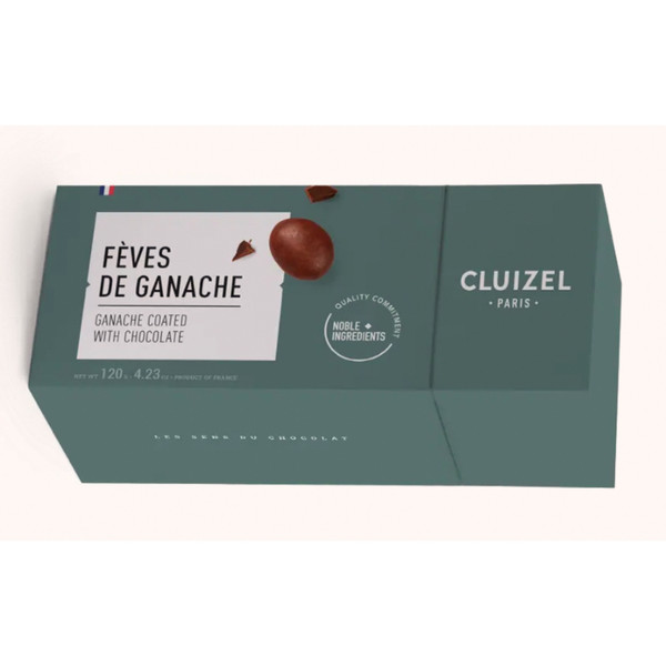 Cluizel Layered Ganache Beans in Dark Chocolate, Box 120g