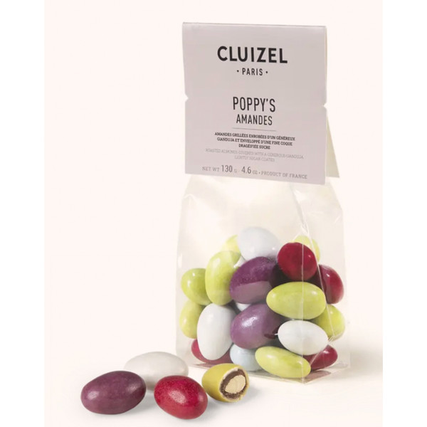 Cluizel Poppy's Almonds in Gianduja, Bag 130g