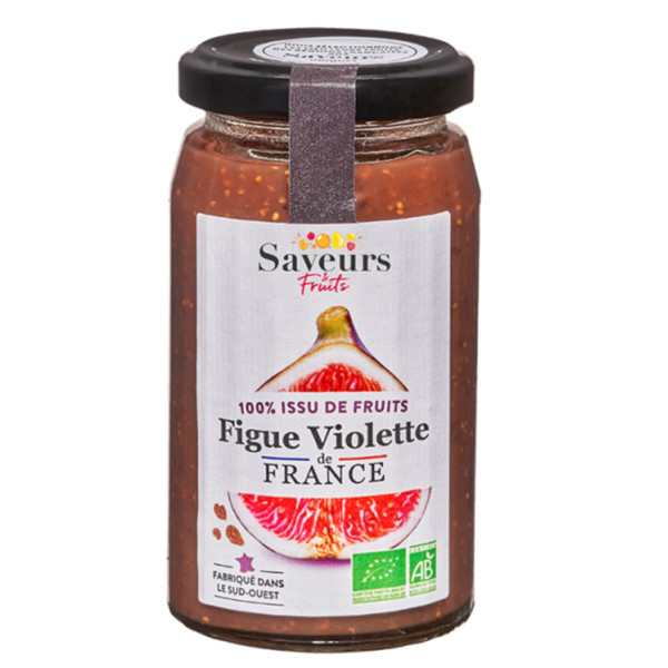 Saveurs French Purple Fig Jam No Added Sugar Organic 240g