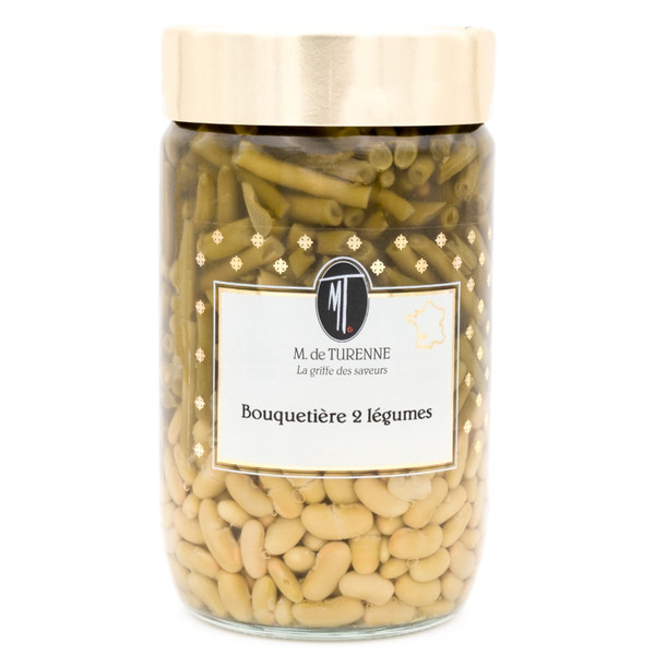 M.Turenne French Beans & Flageolet Beans 720ml