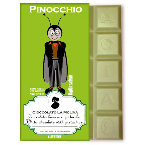 La Molina Pinocchio Grillo Pistachio Bar 75g