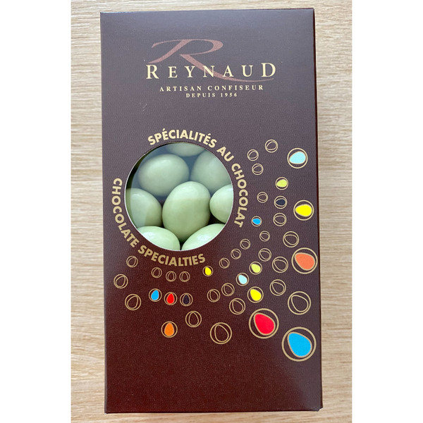 Reynaud Almonds Covered in Olive Oil White Chocolate 150g