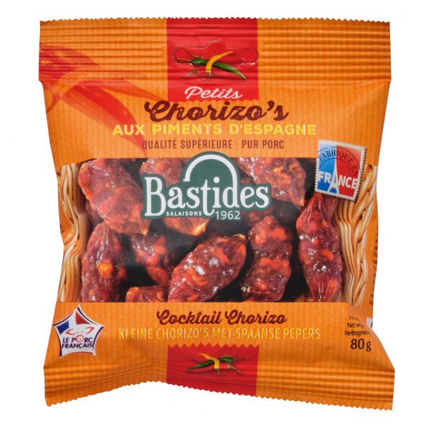 Bastides Saucisson Grelots Chorizo 80g