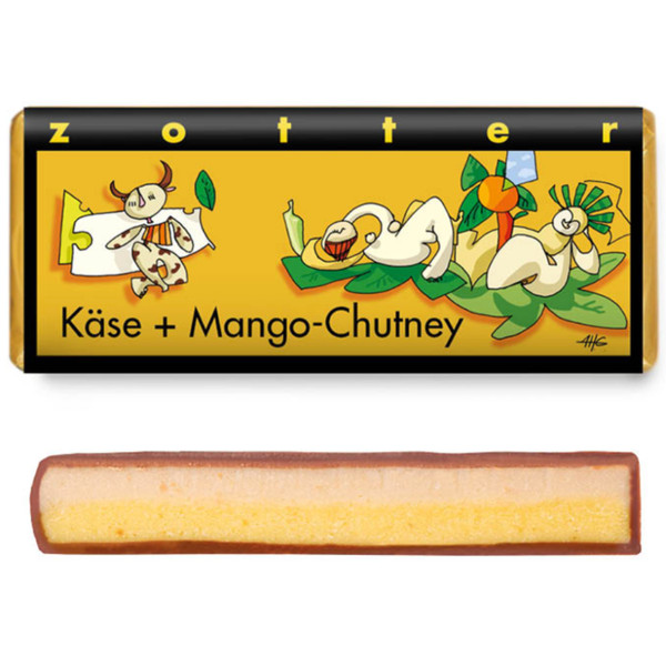 Zotter Cheese + Mango Chutney 70g