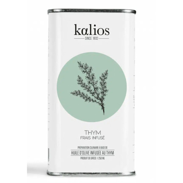 Kalios Thyme Infused Extra Virgin Olive Oil Tin 250ml