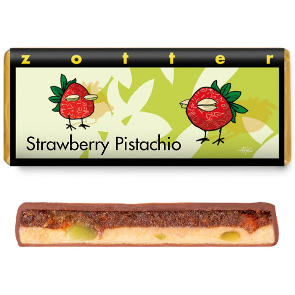 Zotter Strawberry Pistachio 70g