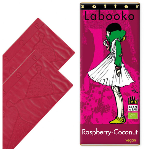 Zotter Labooko Raspberry Coconut Vegan 70g