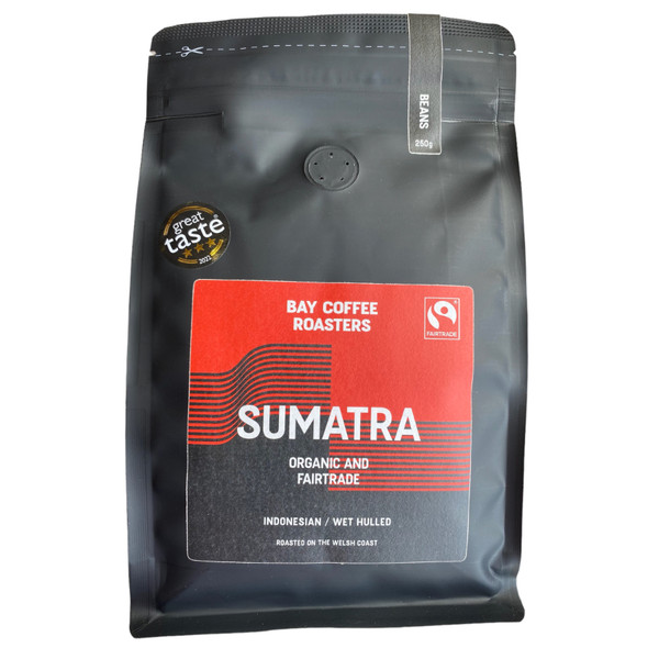 Bay Coffee Roasters Sumatran FT Organic WHOLE BEANS Coffee 250g