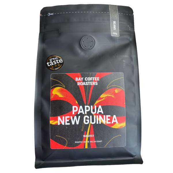 Bay Coffee Roasters Papua New Guinea WHOLE BEANS Coffee 250g