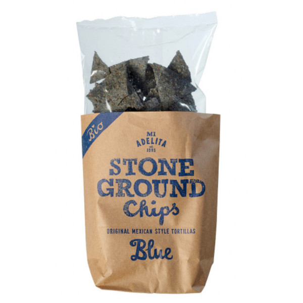 Mi Adelita Stone Ground Organic Blue Corn Tortilla Chips 150g