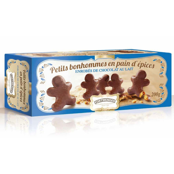 Fortwenger Gingerbread Men in Milk Chocolate Box 200g