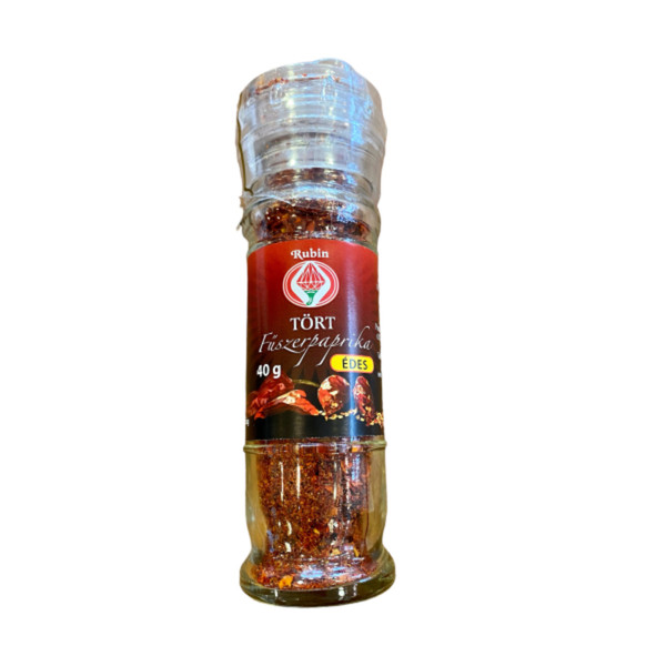 Rubin SWEET Hungarian Paprika Flakes Mill 40g