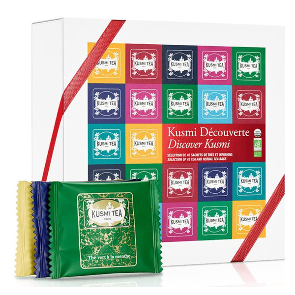 Kusmi Discovery Gift Set 45 Teabags Box Organic 90g