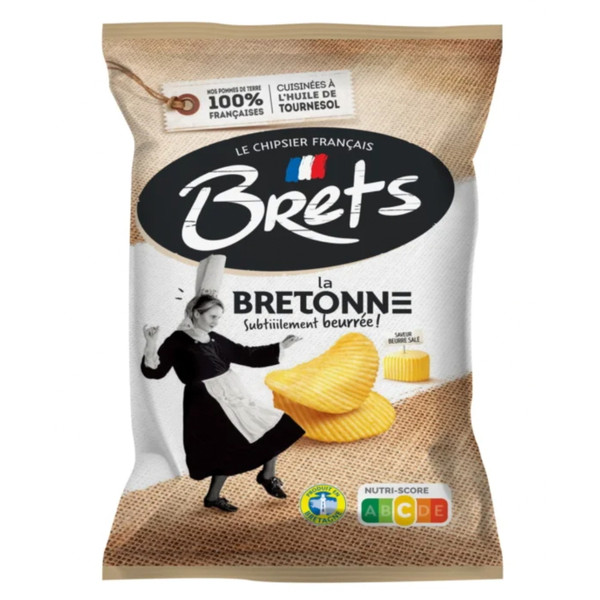 Brets Bretonne Salted Butter Crisps 125g
