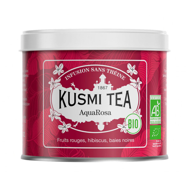 Kusmi AquaRosa Organic Herbal Loose Tea Tin 100g