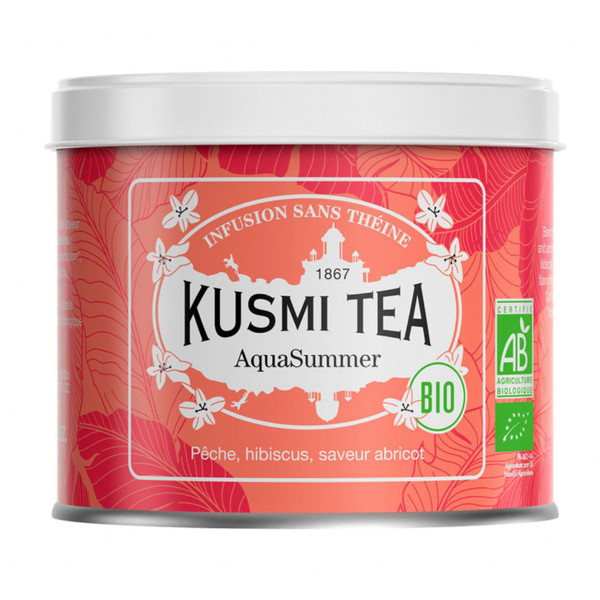 Kusmi Organic AquaSummer Loose Herbal Tea Tin 100g