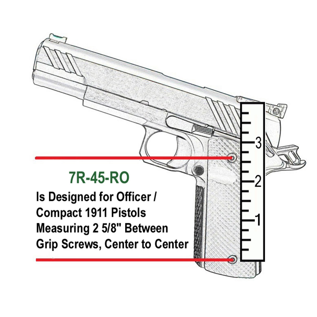 Magazine for 1911 Officer Size, .45 ACP, 7 Rds, by CobraMag