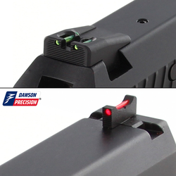 Sight Set for HK USP, Fixed Competition Fiber Optic Rear & Fiber Optic Front, by Dawson Precision®
