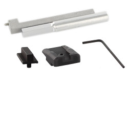 Sight Set, for Kahr® CW/CM Pistols w/ New Dovetail, Fixed Carry Black Rear and Black Front, by Dawson Precision®