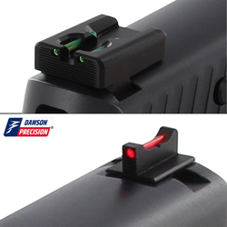Sight Set for Sig Elite Dark, Fixed Charger Fiber Optic Rear & Fiber Optic Front, by Dawson Precision®