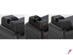 Sight, for Glock® MOS Pistols, Fixed Non Co-Witness Rear, by Dawson Precision®