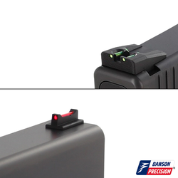 Sight Set for Glock 17/19 Gen5, Fixed Competition, by Dawson Precision®