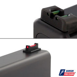 Sight Set for Glock 34 MOS Gen5, Fixed Non Co-Witness, by Dawson Precision®
