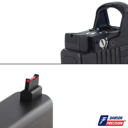 Sight Set for Glock MOS w/ Leupold DeltaPoint Pro, Fixed Co-Witness, by Dawson Precision®
