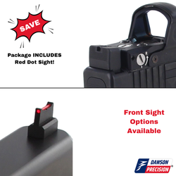Sight Set System for Glock MOS, Fixed Co-Witness w/ Leupold DeltaPoint Pro, by Dawson Precision®