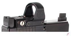 Sight Set System, for Glock® MOS Pistols, Fixed Co-Witness Black Rear and Black Front, w/ Leupold® DeltaPoint® Pro, by Dawson Precision® Sight Set System, for Glock® MOS Pistols, Fixed Co-Witness Black Rear and Black Front, w/ Leupold® DeltaPoint® Pro, by Dawson Precision®