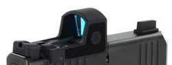 Sight Set System, for Glock® 43X® MOS Pistols, Fixed Co-Witness Black Rear and Black Front, w/ Sig Sauer® ROMEOZero™, by Dawson Precision®