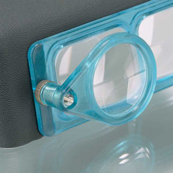 Visor Accessory, for OptiVISOR, OptiLOUPE attachment, by Donegan Optical Company, Inc. Visor Accessory, for OptiVISOR, OptiLOUPE attachment, by Donegan Optical Company, Inc.