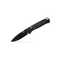 Knife, Bugout® AXIS® lock, Drop-Point, Textured Black CF-Elite® Handle, by Benchmade®