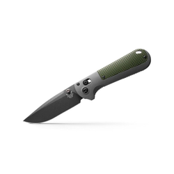 Knife, Redoubt® AXIS® lock, Drop-Point, Overlander Grey Grivory® Handle, by Benchmade®