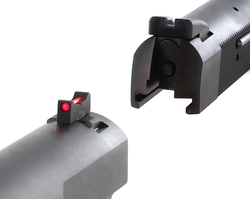 Sight Set, for Springfield SA-35® Pistols, Fixed Carry Black Rear and Fiber Optic Front, by Dawson Precision®