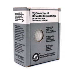 Dehumidifier, Small Pack, 3.5" x 2" x 4.5", 200g Silica Gel, by HYDROSORBENT® Dehumidifier, Small Pack, 3.5" x 2" x 4.5", 200g Silica Gel, by HYDROSORBENT®