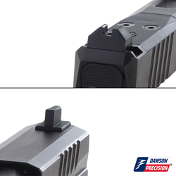 Sight Set for Ruger RXM, N.O. B.S., Fixed Black Rear & Black Front, by Dawson Precision®