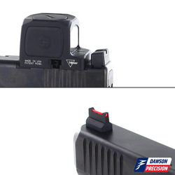 Sight Set for Glock Gen6 w/ Trijicon RCR/RMR HD/SRO & Gideon Omega & Vortex Defender-XL, Fixed Co-Witness, by Dawson Precision®