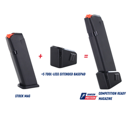 Magazine Kit for Glock, 9mm, 22 Rds, OEM, Competition Ready, by Dawson Precision®