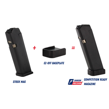 Magazine Kit for Glock, 9mm, 17 Rds, w/ OEM Mag & Dawson EZ-Off Baseplate, by Dawson Precision®