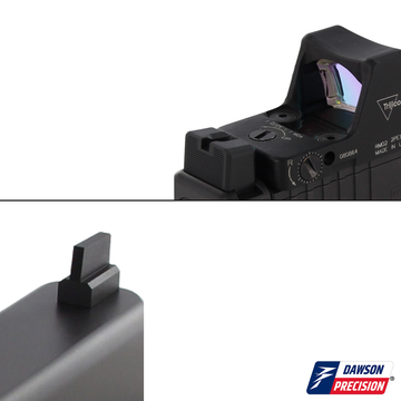 Sight Set for Glock 34 MOS Gen5 w/ Trijicon RMR, Fixed Co-Witness, by Dawson Precision®