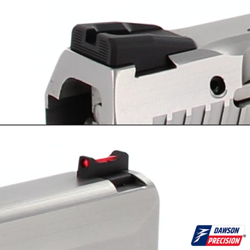 Sight Set for Boberg XR9-L, Fixed Carry Black Rear & Fiber Optic Front, by Dawson Precision®