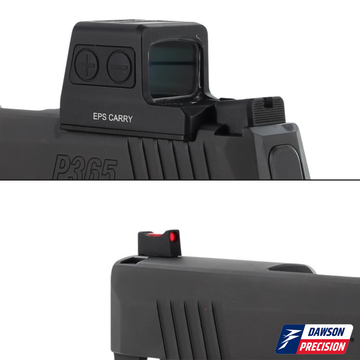 Sight Set for Sig P365 w/ Holosun EPS Carry, Fixed Co-Witness, by Dawson Precision®